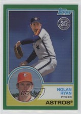 2018 Topps Silver Pack 1983 Design Chrome Series 2 Green 27/99 Nolan Ryan e8a