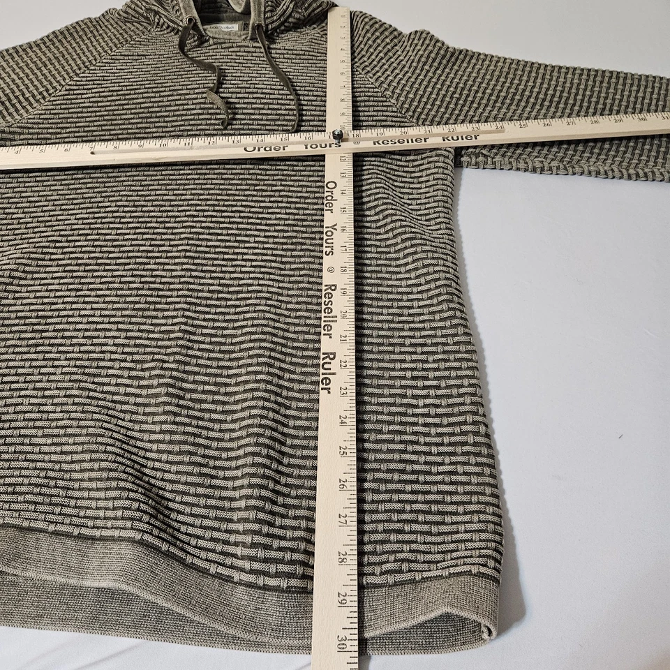 Pulôver masculino com capuz carbono 2 cobalto L cinza térmico malha waffle pesado - Imagem 4 de 4