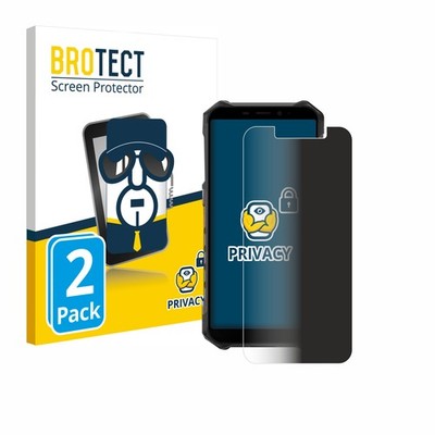 2x Blickschutz Folie für Ulefone Armor X9 Pro Displayschutz Privacy