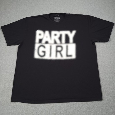 Charlie XCX Party Girl Shirt Men 2XL Black Official Coachella Tour Tee Big Logo