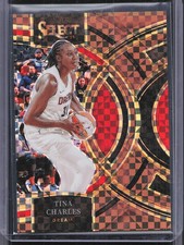 2024 Panini Select WNBA #107 Tina Charles Prizms Bronze Checker #/49