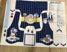 Vintage Daisy Kingdom Hats Flowers Vest Sewing Panel Cut & Sew Fabric Kit Uncut