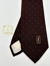 Yves Saint Laurent Pois Tie – 100% Silk – Pristine Condition – Luxury Vintage