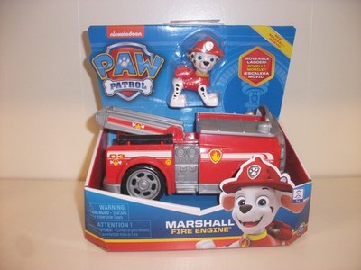 Paw Patrol Marshall Figur mit Feuwehrauto Fire Engine Neu