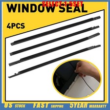 4pc Window Trim Moulding Weatherstrip Seal For Honda Civic Sedan 2016-2021 4-20x