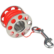 Diving Reel 45M 316 SS with Double Ended Hook for SMB Buoy Anti-Knot Spool