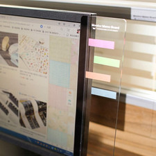 Monitor Memo Board Computer, Monitor Sticky Note Holder, Acrylic Transparent ...