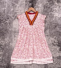 Poupette St Barth Dress 12 Girls Sasha Floral Fringe Trim Crochet