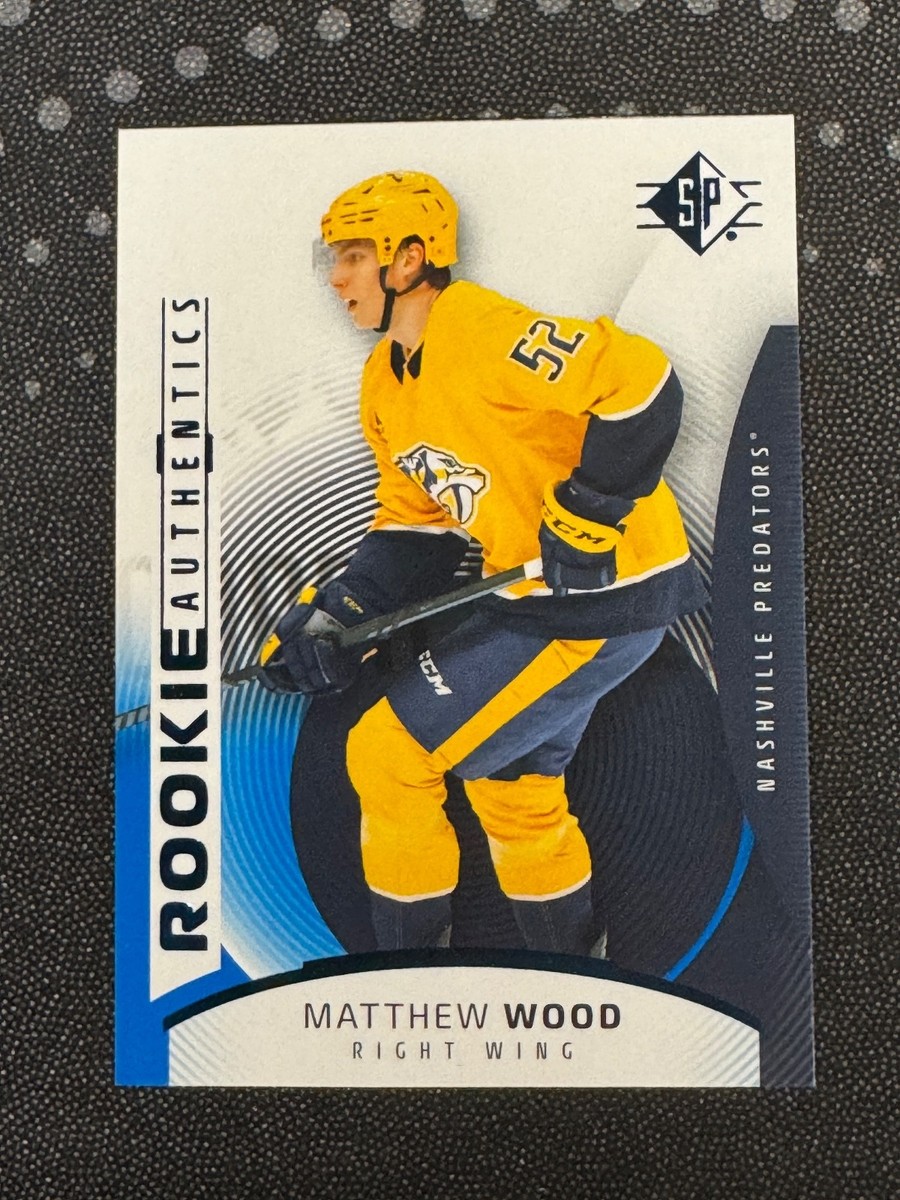 2025-26 Upper Deck SP #124 Matthew Wood Rookie Authentics Blue