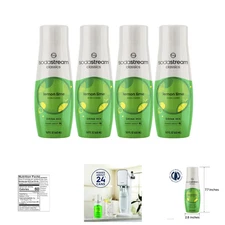 Lemon Lime Soda Mix 14.8 Fl Oz 4 Pack No Sugar High-Fructose Corn Syrup or