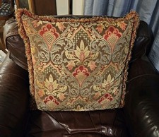 RARE AUSTIN HORN DAMASK JACQUARD BED THROW DECORATIVE ACCENT PILLOW