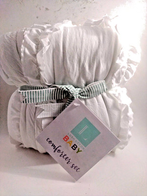 Lush Decor $190 New Crib Set Bedtime Originals 3-Piece-Comforter Set Ruffles 