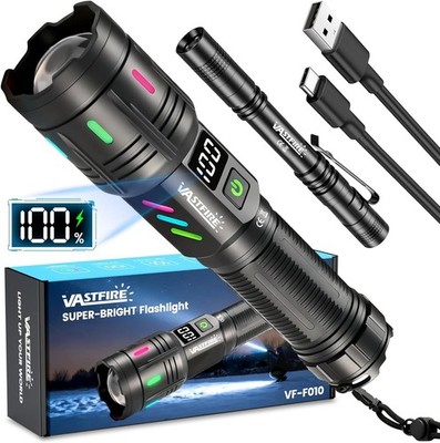 Vastfire superhelle Taschenlampe 500000 Lumen große Reichweite 5000 Fuß leistungsstark