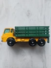 VINTAGE "1960's MATCHBOX DODGE STAKE TRUCK #4 BY LESNEY "YELLOW & GREEN STAKES