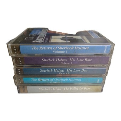 Sherlock Holmes BBC Radio Audiobook Set x5 Volumes Used Good