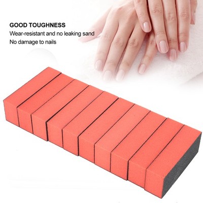 10x Nail File Nail Buffer Sanding Buffing Block Polishing Sponge Manicure To SET