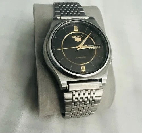 Vintage Seiko 5 Mens Watch Automatic 7009-3170 2-Tone Dial - Stainless Day/Date