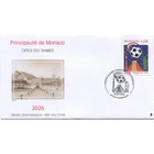 Monaco 2026 World Cup FOOTBALL soccer FIFA canada mexico statue liberty 1v FDC