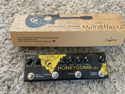 Multieffekt - Preamp: Caline Honeycomb CP-48 Effektpedal für Akustigitarre TOP!
