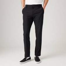 Levi's Men's XX Tapered Tech Chino Pants - Black 32x30: Recycled Polyester