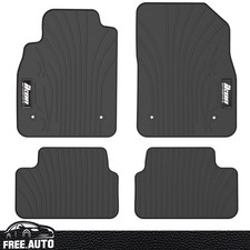 Fits 08-16 Chevy Cruze Latex Car Floor Mats Carpet Liner All Weather Black 5pc