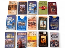 Lot of 15 LOUIS L'AMOUR Western Novels Historical Paperback Collection Frontier