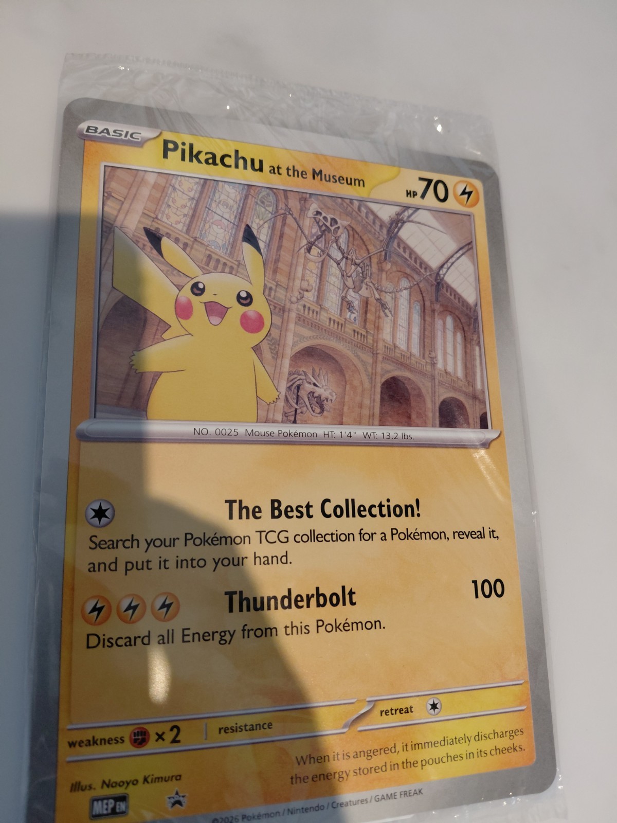 Pokemon TCG Pikachu At The Museum Jumbo Pokemon Card SEALED