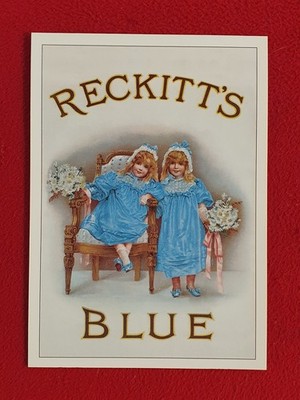RECKITT'S BLAUE POSTKARTE - UNGELAUFEN
