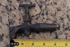 Vintage Antique Solid Brass Barrel Bung Spigot Keg Tap Breweriana Removable KEY