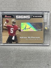 Adrian McPherson 2005 Bowman Football Signs Of The Future Auto SF-AM