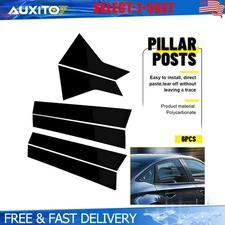 Window Pillar Posts Door Trim Molding Black For Honda Civic Sedan 2022-25 6-30X