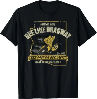 Vintage Bee Dragway Arizona Drag Racing Distressed T-Shirt Gift for Dad, Mom, Da