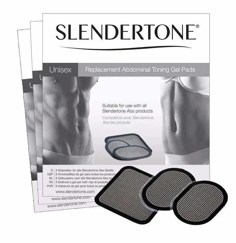 Almohadillas de gel para cinturón tonificador abdominal Slendertone (paquete de