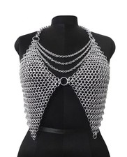 Medieval Chainmail Top Lightweight Aluminium Butted Ring Fantasy Costume LARP