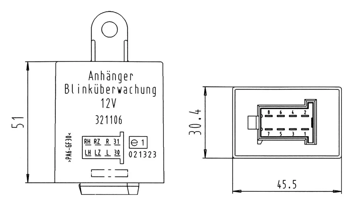 ERICH JAEGER Blinkmodul 321106 Analog | eBay