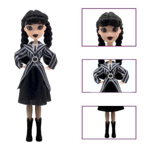 30 cm Wednesday Addams 1/6 BJD Puppe süße Actionfigur Addams Family Kinder Spielzeug - Bild 3 von 29