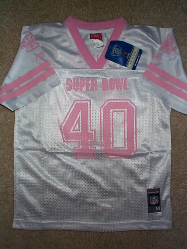 Seahawks Steelers Detroit, MI SUPER BOWL #40 nfl Jersey Youth *GIRLS* (m-medium) - Picture 2 of 2