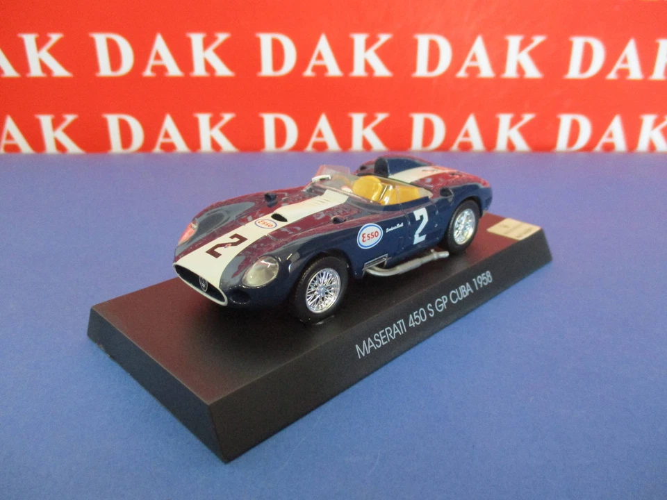 Die cast 1/43 Modellino Auto Maserati 450 S GP Cuba 1958 J-M. Fangio - Immagine 2 di 3