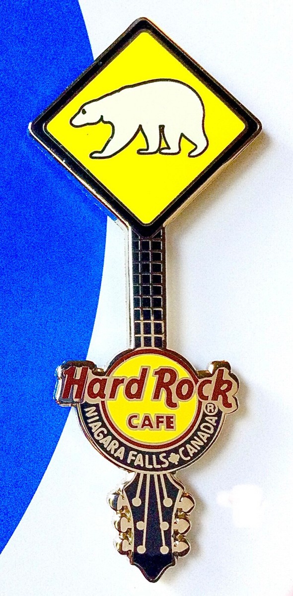 2013 HARD ROCK CAFE NIAGARA FALLS CANADA POLAR BEAR CROSSING SIGN