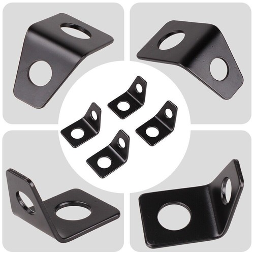 4PCS 4 Point Seat Belt Mounting 90 Degree Angle Brackets Kit Seat Belt L-Bracket - Picture 5 of 12