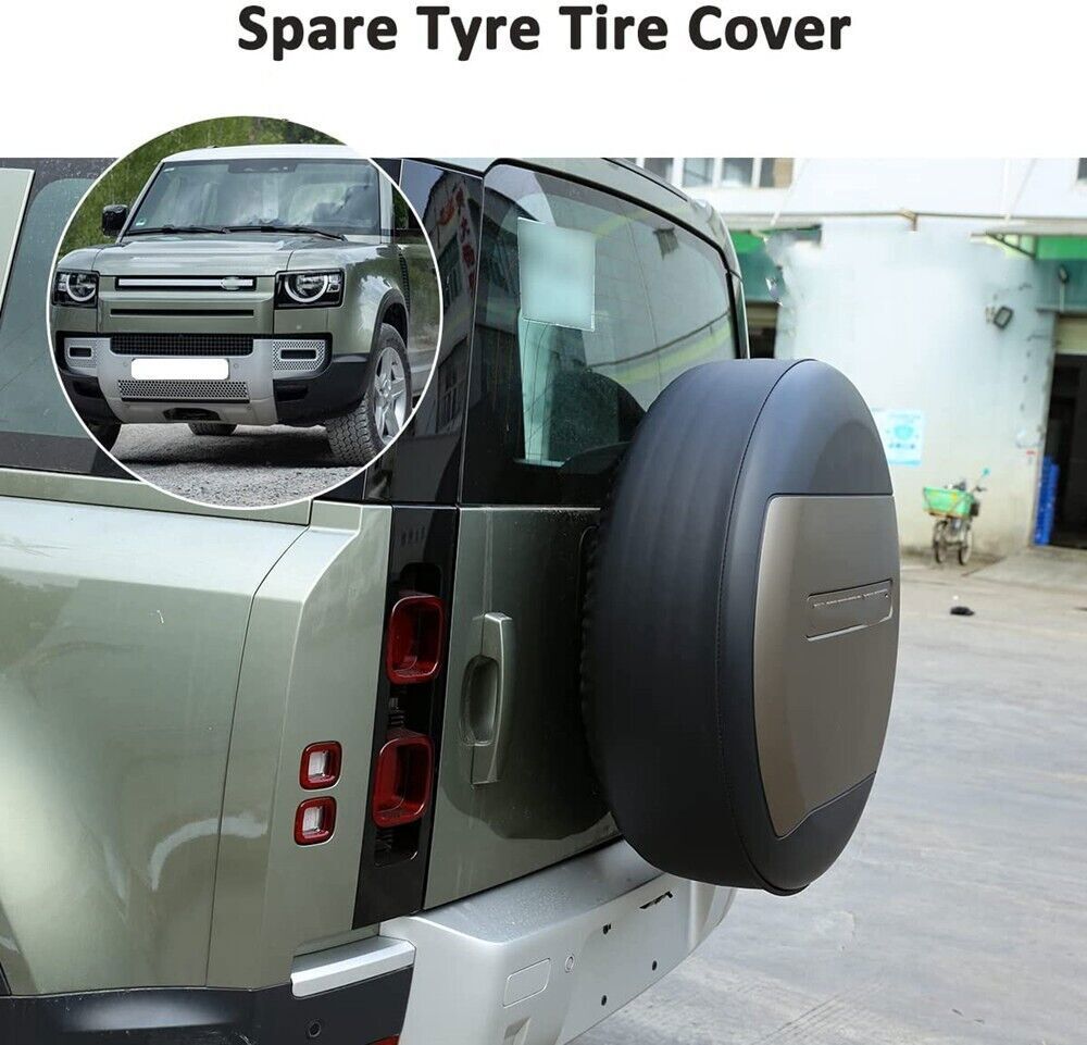 FTAPACCE ABS Spare Tire Cover For Land Rover Defender 90 110 130 – 2020-2025 Models, Santorini Black & Matt Black 5 thumbnail image