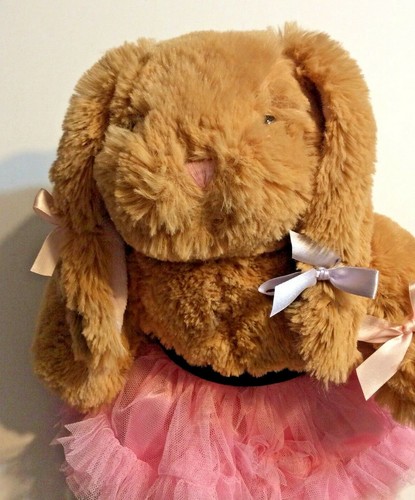 Peluche Build A Bear marrón claro conejito vestido súper suave animal BABW - Imagen 2 de 5