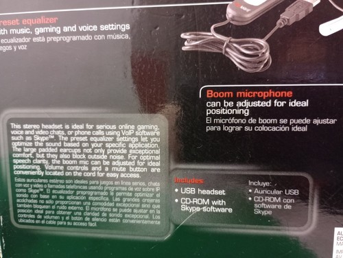 GIGAWARE Wrap Around Premium USB Stereo Headphones w Preset EQ & Mic 43-215 MIB - Picture 14 of 21