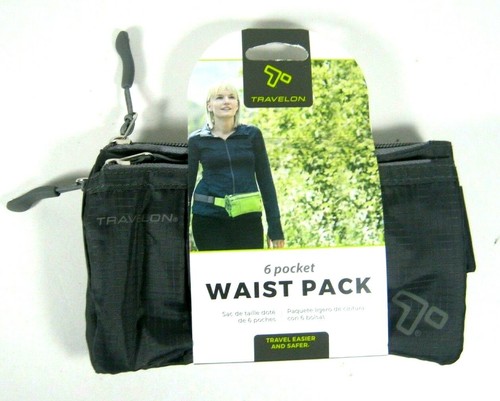 Travelon Paquete Cintura 6 Bolsillos Carbón 42978-530 - Imagen 1 de 2