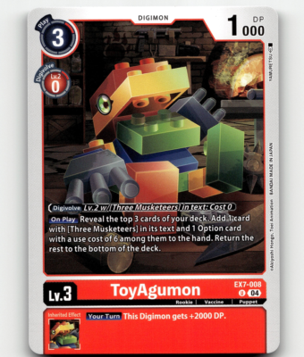 Digimon CCG ToyAgumon - EX7-008 - Digimon LIBERATOR