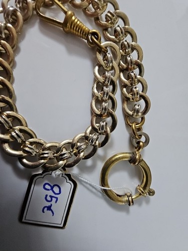 Antike Taschenuhrkette um 1940 Uhrenkette Taschenuhr Kette Pocket Watc Chain 1-1 - Picture 7 of 9