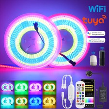 RGB COB LED Lights 12V/24V WS2811 Dream Color Lamp 24Key Wifi Bluetooth Remote