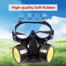 Professional Face Shield Respirator Mask With Filter Goggles Reusable Facepiece