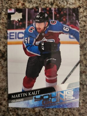 2020-21 Upper Deck UD Young Guns YG Martin Kaut Rookie Card RC #217 Avalanche
