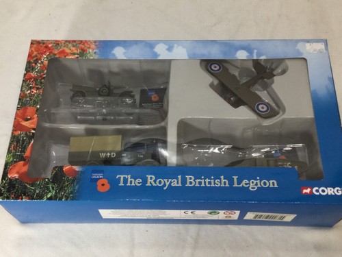 2003 Corgi The Royal British Legion WWI Collection Vehicle Set Tank Plane Truck - Picture 2 of 4